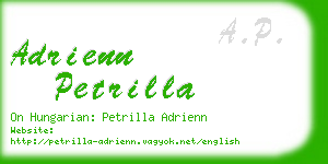 adrienn petrilla business card